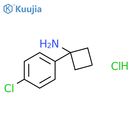 1-(4-chlorophenyl)cyclobutan-1-amine hydrochloride structure