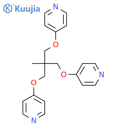 4,4'-((2-Methyl-2-((pyridin-4-yloxy)methyl)propane-1,3-diyl)bis(oxy))dipyridine structure