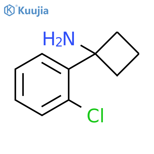 1-(2-chlorophenyl)cyclobutan-1-amine structure