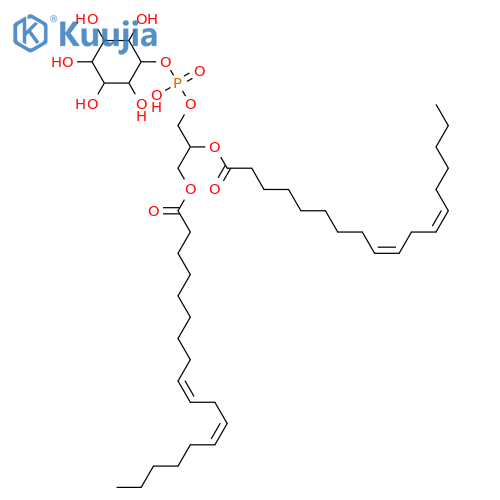 3-Phosphatidylinositol; Glycerol 1,2-di-9Z,12Z-octadecadienoate 3-phosphoinositol structure