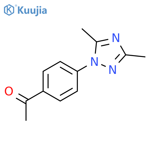 1-4-(dimethyl-1H-1,2,4-triazol-1-yl)phenylethan-1-one structure