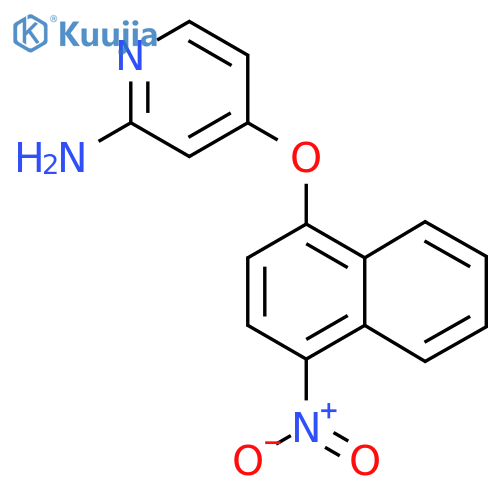 4-(4-Nitronaphthalen-1-yloxy)pyridin-2-amine structure