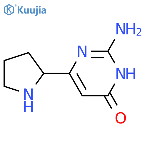 2-amino-6-pyrrolidin-2-ylpyrimidin-4-ol structure