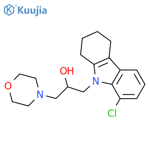 1-(8-chloro-2,3,4,9-tetrahydro-1H-carbazol-9-yl)-3-(morpholin-4-yl)propan-2-ol structure