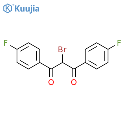 1,3-Propanedione, 2-bromo-1,3-bis(4-fluorophenyl)- structure
