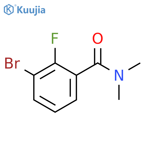 3-bromo-2-fluoro-N,N-dimethylbenzamide structure