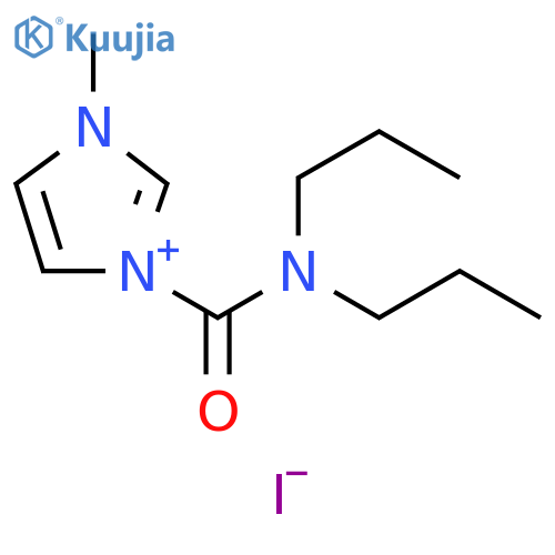 1-(dipropylcarbamoyl)-3-methyl-1H-imidazol-3-ium iodide structure
