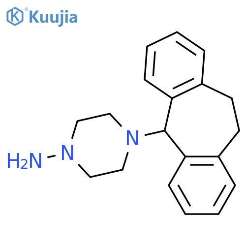 4-(10,11-Dihydro-5H-dibenzo[a,d][7]annulen-5-yl)piperazin-1-amine structure