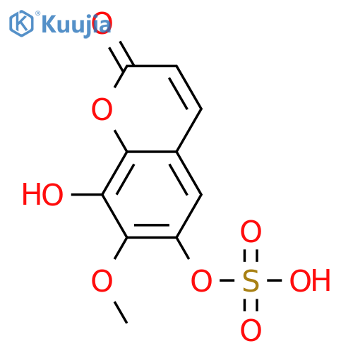 6,7,8-Trihydroxy-2H-1-benzopyran-2-one; 7-Me ether, 6-sulfate structure