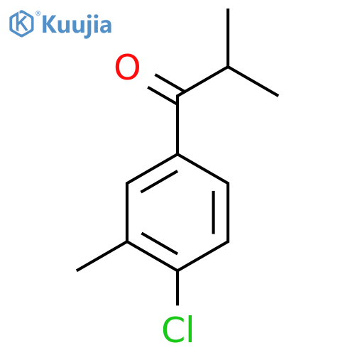 1-(4-chloro-3-methylphenyl)-2-methylpropan-1-one structure