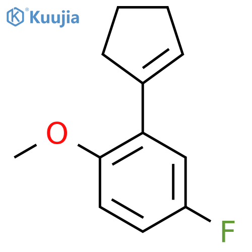 2-Cyclopentenyl-4-fluoro-1-methoxybenzene structure