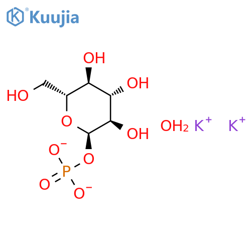 α-D-Glucose 1-Phosphate Dipotassium Salt Hydrate structure