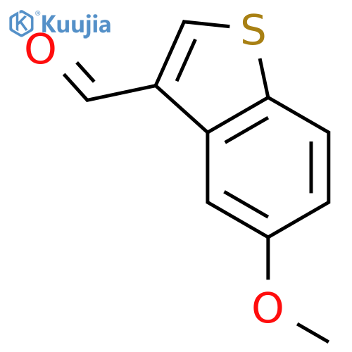 Benzo[b]thiophene-3-carboxaldehyde, 5-methoxy- structure