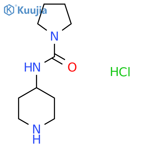 N-(Piperidin-4-yl)pyrrolidine-1-carboxamide hydrochloride structure