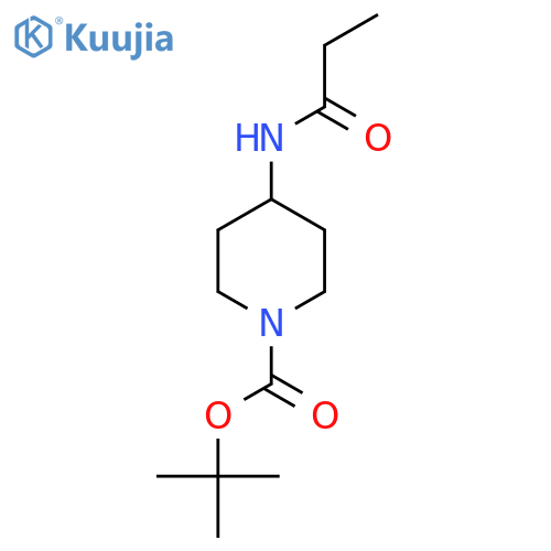 Tert-Butyl 4-propionamidopiperidine-1-carboxylate structure