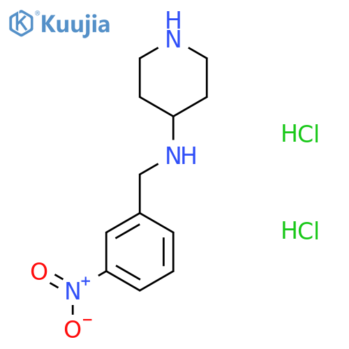 N-(3-Nitrobenzyl)piperidine-4-amine dihydrochloride structure