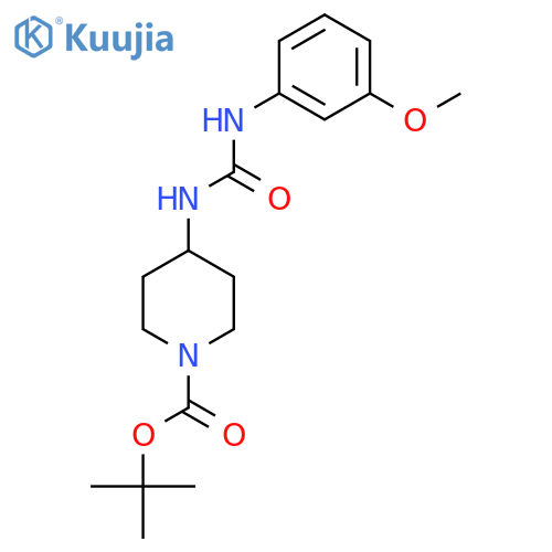 Tert-Butyl 4-[3-(3-methoxyphenyl)ureido]piperidine-1-carboxylate structure