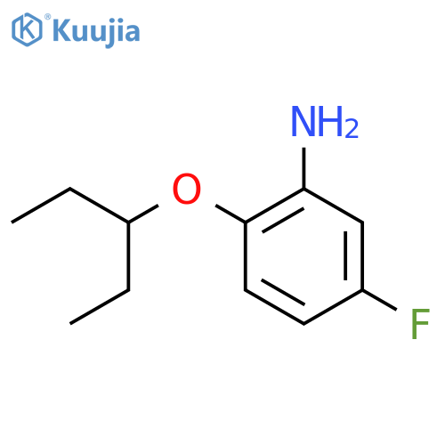 5-Fluoro-2-(pentan-3-yloxy)aniline structure