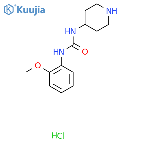 1-(2-Methoxyphenyl)-3-(piperidin-4-yl)urea hydrochloride structure