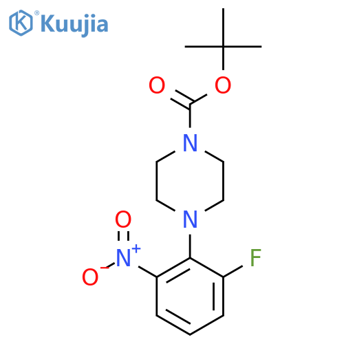 Tert-Butyl 4-(2-fluoro-6-nitrophenyl) piperazine-1-carboxylate structure