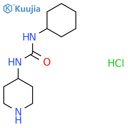 1-Cyclohexyl-3-(piperidin-4-yl)urea hydrochloride structure