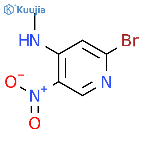 2-bromo-N-methyl-5-nitropyridin-4-amine structure
