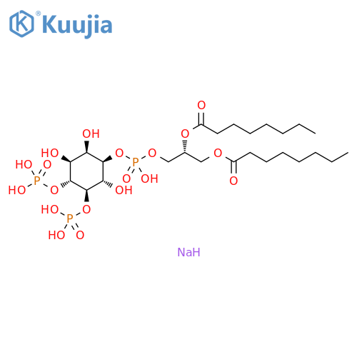 Phosphatidylinositol bis-4,5-phosphate, 1,2-dioctanoyl Na salt structure