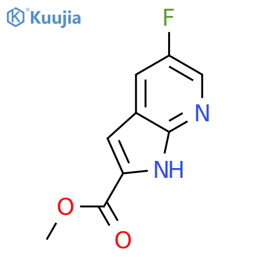 Methyl 5-fluoro-1H-pyrrolo[2,3-b]pyridine-2-carboxylate structure