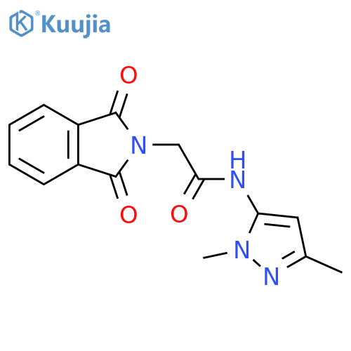 N-(1,3-dimethyl-1H-pyrazol-5-yl)-2-(1,3-dioxo-2,3-dihydro-1H-isoindol-2-yl)acetamide structure