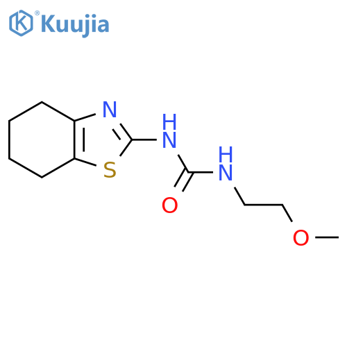 3-(2-methoxyethyl)-1-(4,5,6,7-tetrahydro-1,3-benzothiazol-2-yl)urea structure