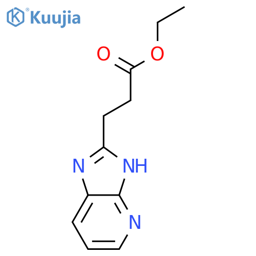 3H-Imidazo[4,5-b]pyridine-2-propanoic acid ethyl ester structure