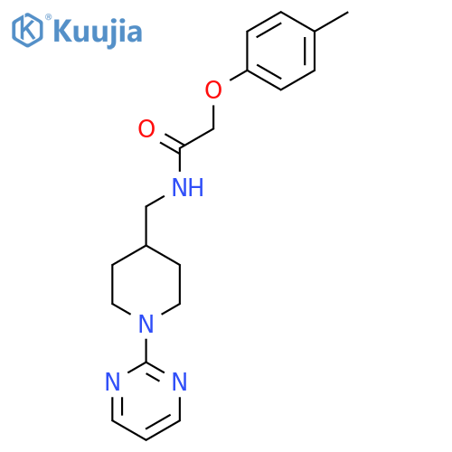 2-(4-methylphenoxy)-N-{1-(pyrimidin-2-yl)piperidin-4-ylmethyl}acetamide structure