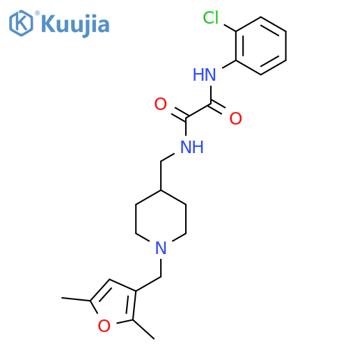 N'-(2-chlorophenyl)-N-({1-(2,5-dimethylfuran-3-yl)methylpiperidin-4-yl}methyl)ethanediamide structure