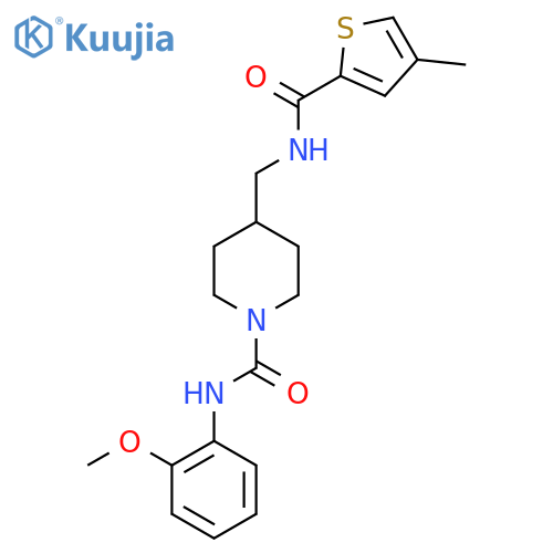 N-(2-methoxyphenyl)-4-{(4-methylthiophen-2-yl)formamidomethyl}piperidine-1-carboxamide structure