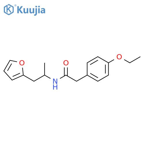 2-(4-ethoxyphenyl)-N-1-(furan-2-yl)propan-2-ylacetamide structure