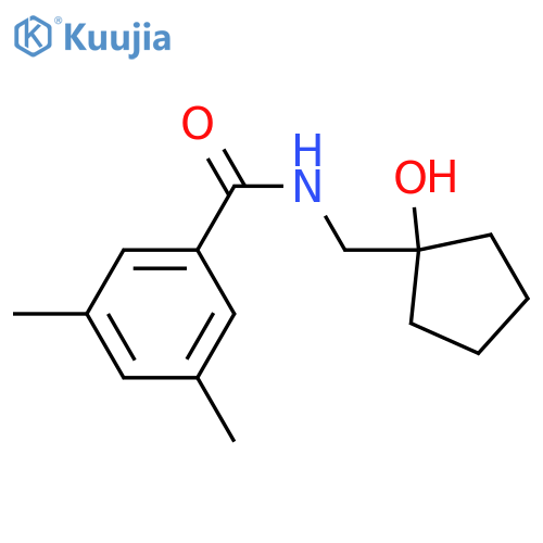 N-(1-hydroxycyclopentyl)methyl-3,5-dimethylbenzamide structure