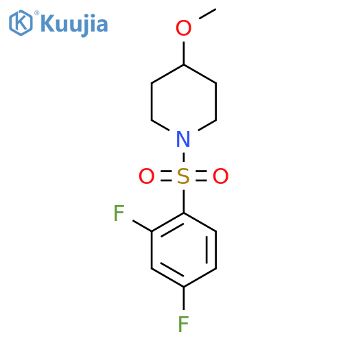 1-(2,4-difluorobenzenesulfonyl)-4-methoxypiperidine structure