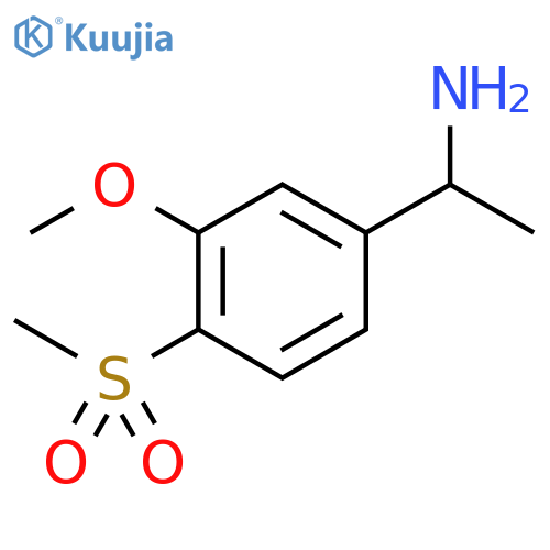 1-(4-methanesulfonyl-3-methoxyphenyl)ethan-1-amine structure