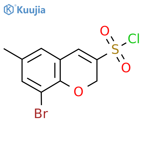 8-bromo-6-methyl-2H-chromene-3-sulfonyl chloride structure