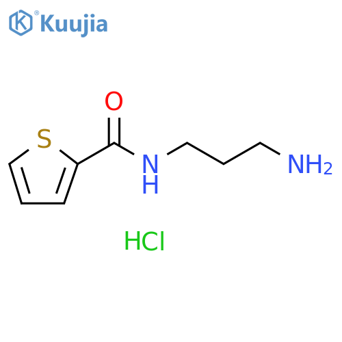 N-(3-aminopropyl)thiophene-2-carboxamide hydrochloride structure