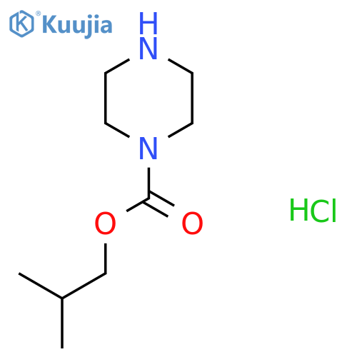 isobutyl piperazine-1-carboxylate;hydrochloride structure