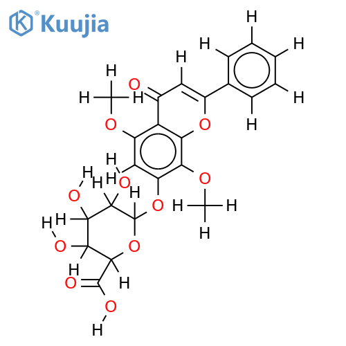 5-methyl-wogonin-7-glucuronide structure