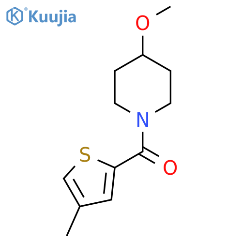 4-methoxy-1-(4-methylthiophene-2-carbonyl)piperidine structure