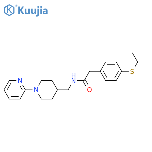 2-4-(propan-2-ylsulfanyl)phenyl-N-{1-(pyridin-2-yl)piperidin-4-ylmethyl}acetamide structure