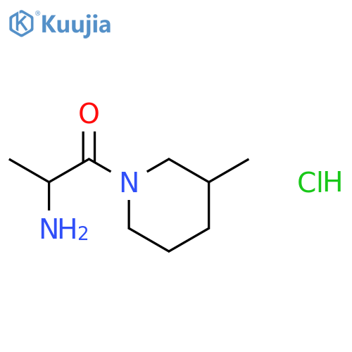2-Amino-1-(3-methyl-1-piperidinyl)-1-propanonehydrochloride structure