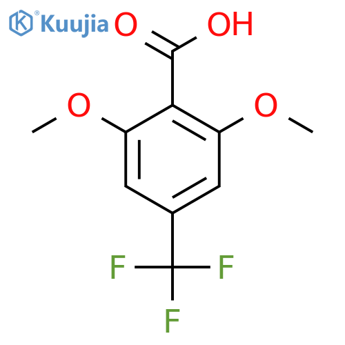 2,6-Dimethoxy-4-trifluoromethyl-benzoic acid structure