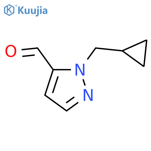 1-(Cyclopropylmethyl)-1H-pyrazole-5-carbaldehyde structure
