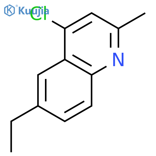 4-Chloro-6-ethyl-2-methylquinoline structure