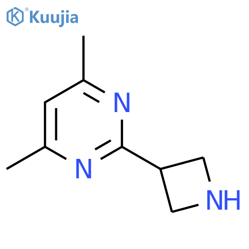 2-(azetidin-3-yl)-4,6-dimethylpyrimidine structure