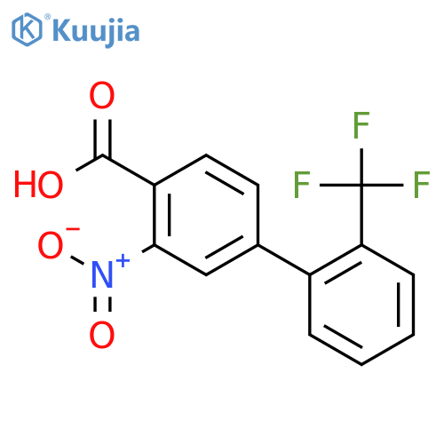 2-nitro-4-[2-(trifluoromethyl)phenyl]benzoic Acid structure